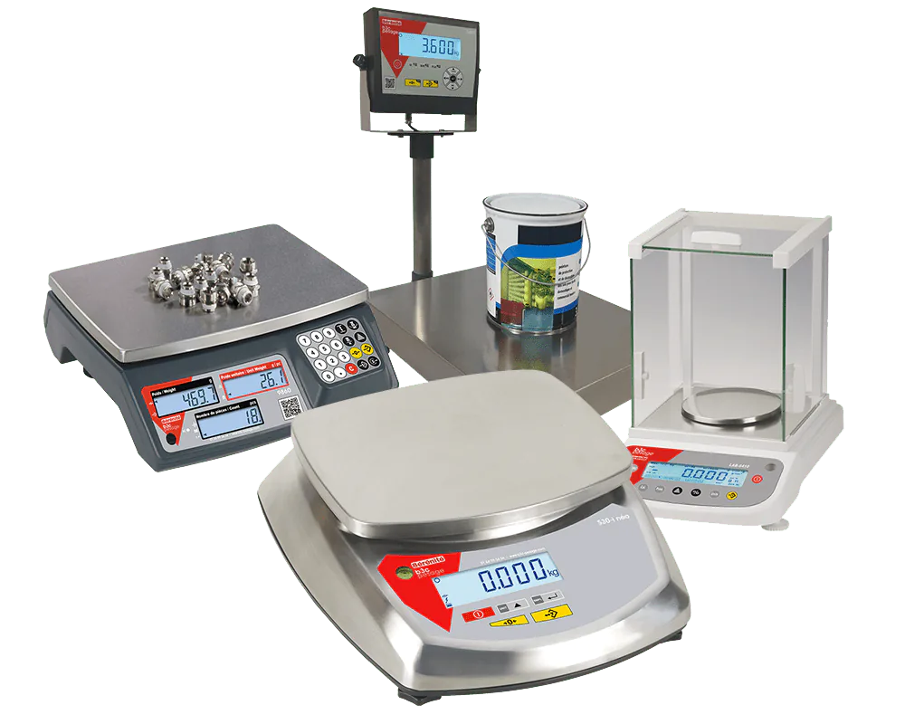 Gamme B3C Pesage : balance compteuse, plate-forme de pesage avec indicateur, balance de comptage, balance compacte et balance analytique à pare-brise