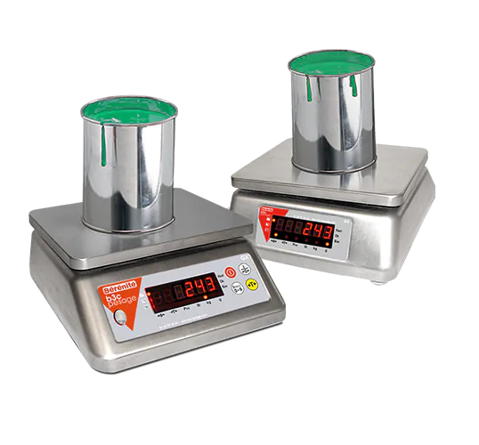 Balance compacte B3C GX tout inox AISI 304 IP65 vue de face avec plateau amovible 225 × 185 mm