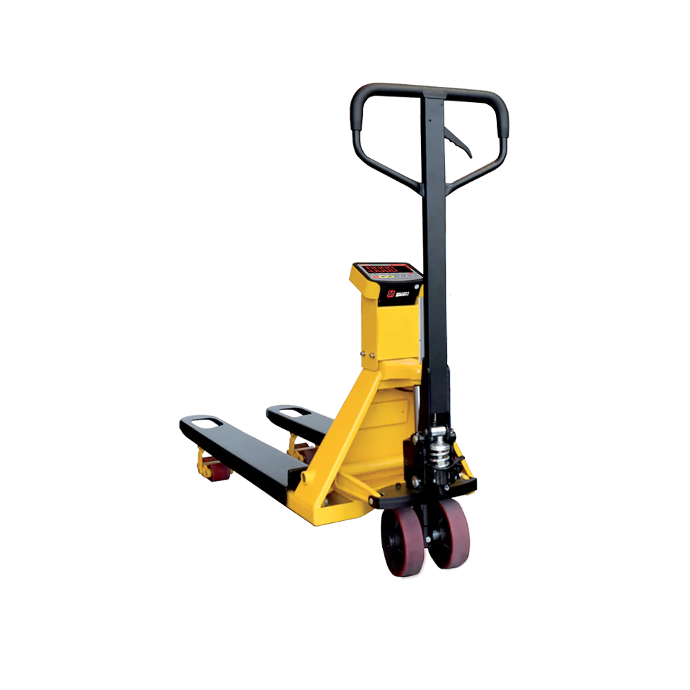 Transpalette peseur B3C Transérénité avec fourches 1160×540 mm et indicateur de pesage à LED rouges