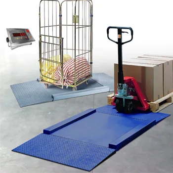 Ancrage de la rampe d'accès d'une plate-forme de la gamme 2814 pour le contrôle des marchandises à réception
