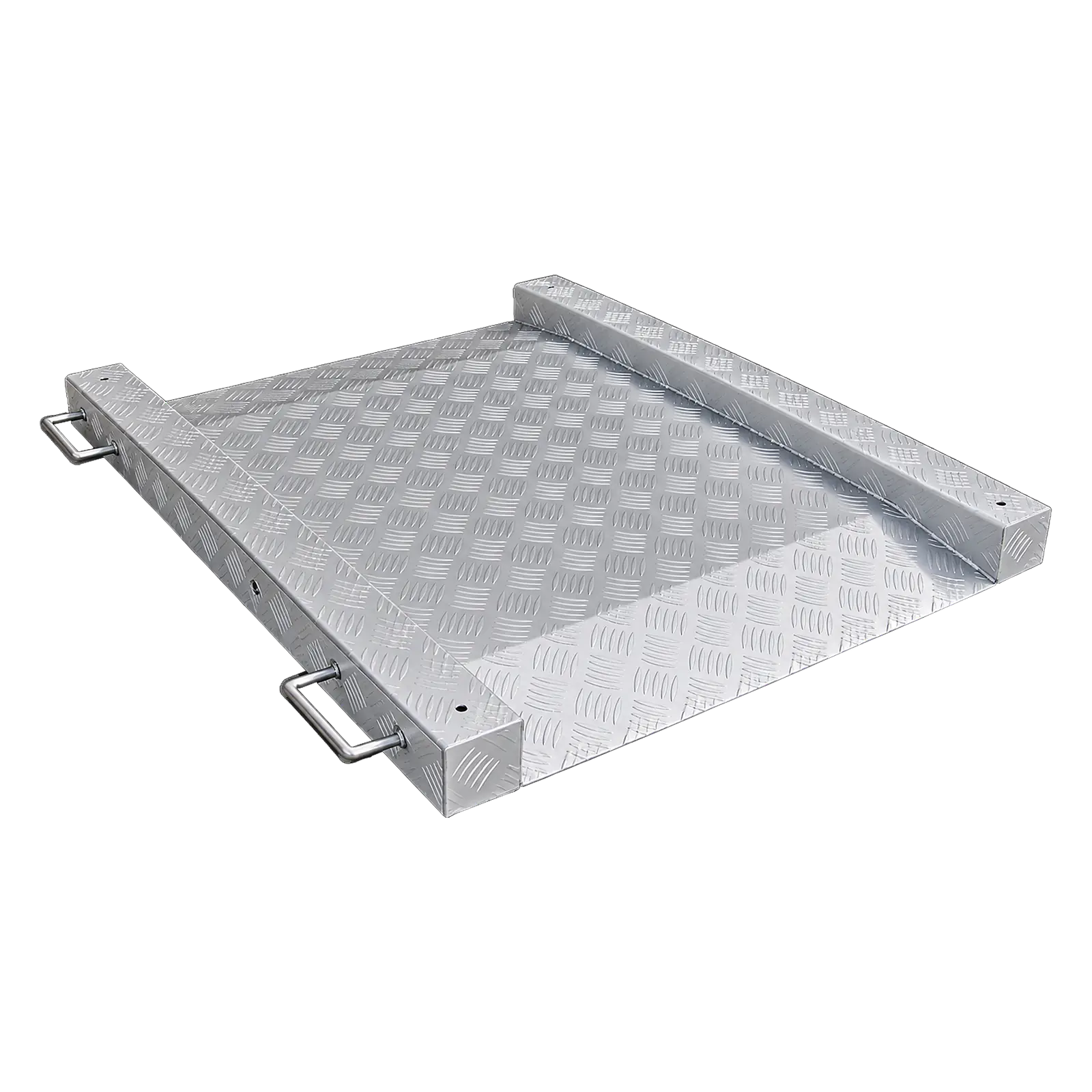 Plateforme surbaissée 2814 VT aluminium à tablier larmé et poignées
