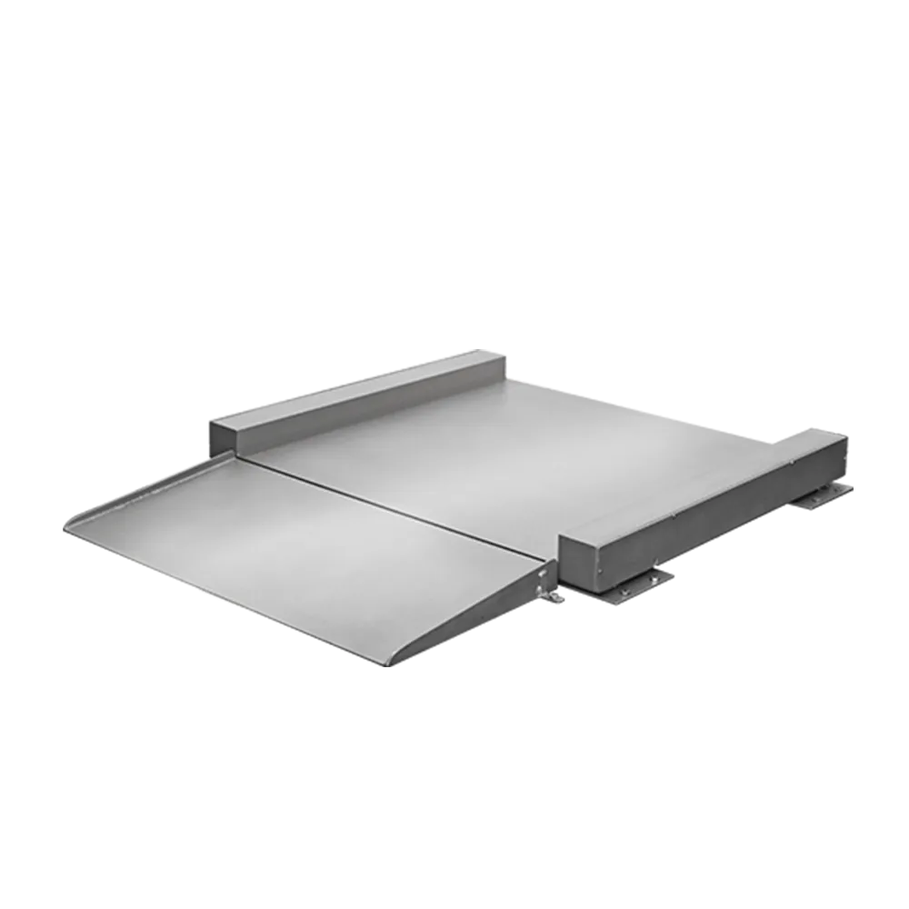 Plate-forme de pesage surbaissée monobloc à tablier inox lavable de la gamme B3C 2814