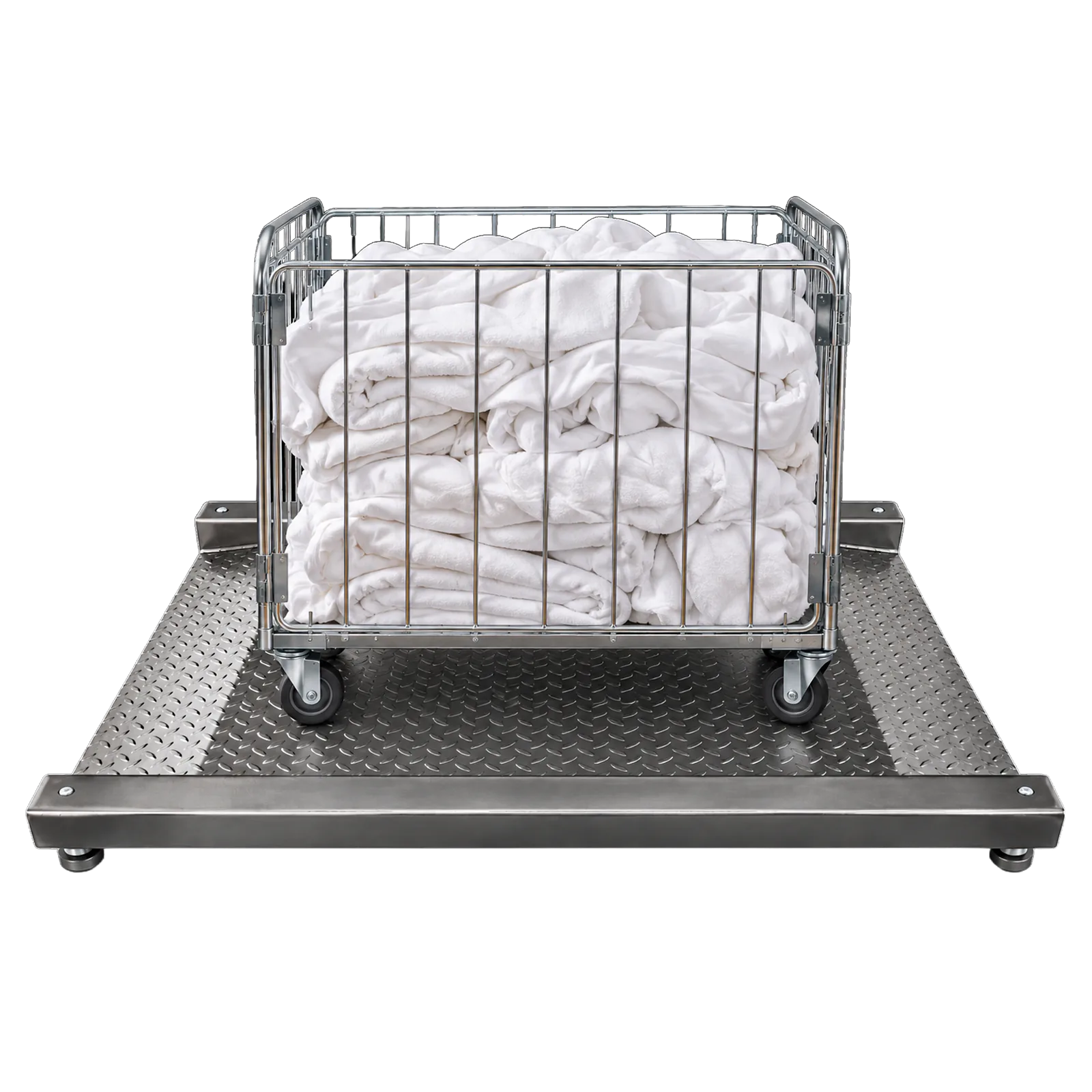 Chariot de linge sur la plateforme 2814 VTP époxy