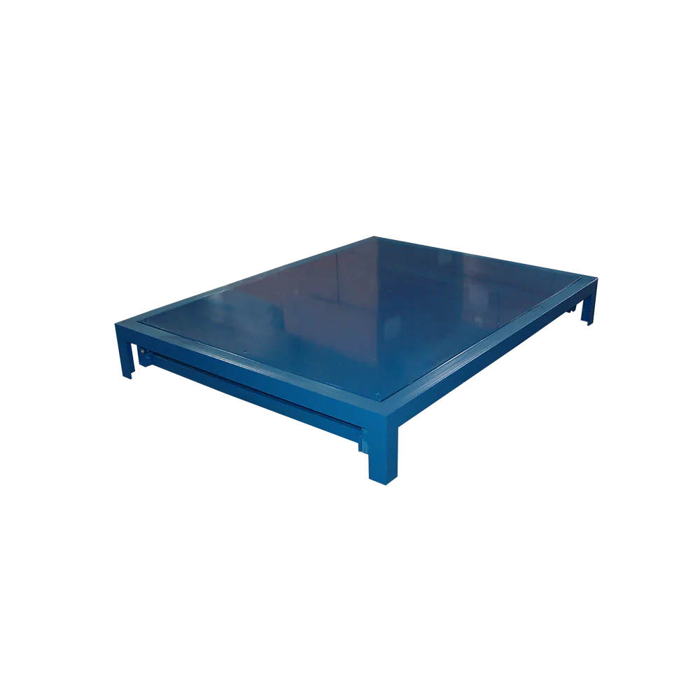 Plate-forme de pesage rehaussée B3C 2817 REH avec tablier relevable pour le nettoyage du dessous