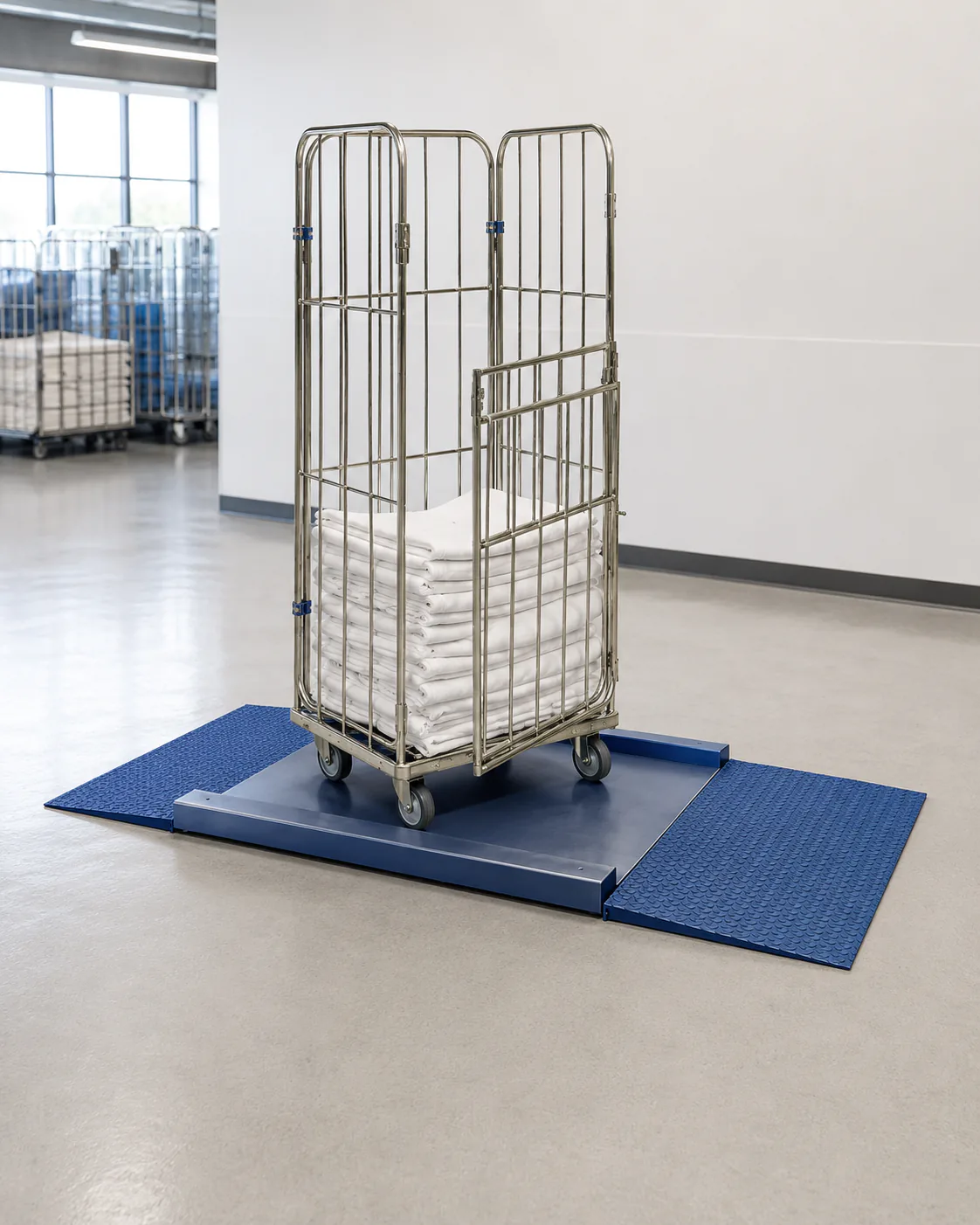 Balance B3C en blanchisserie et recyclerie