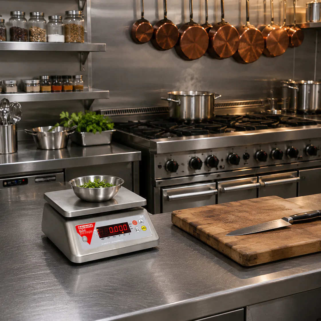 Balance B3C en cuisine professionnelle